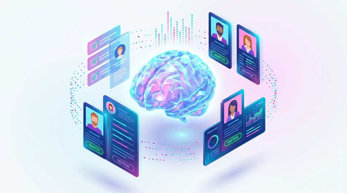 ISCANET AI hiring workspace analysing candidate profiles and job-match signals