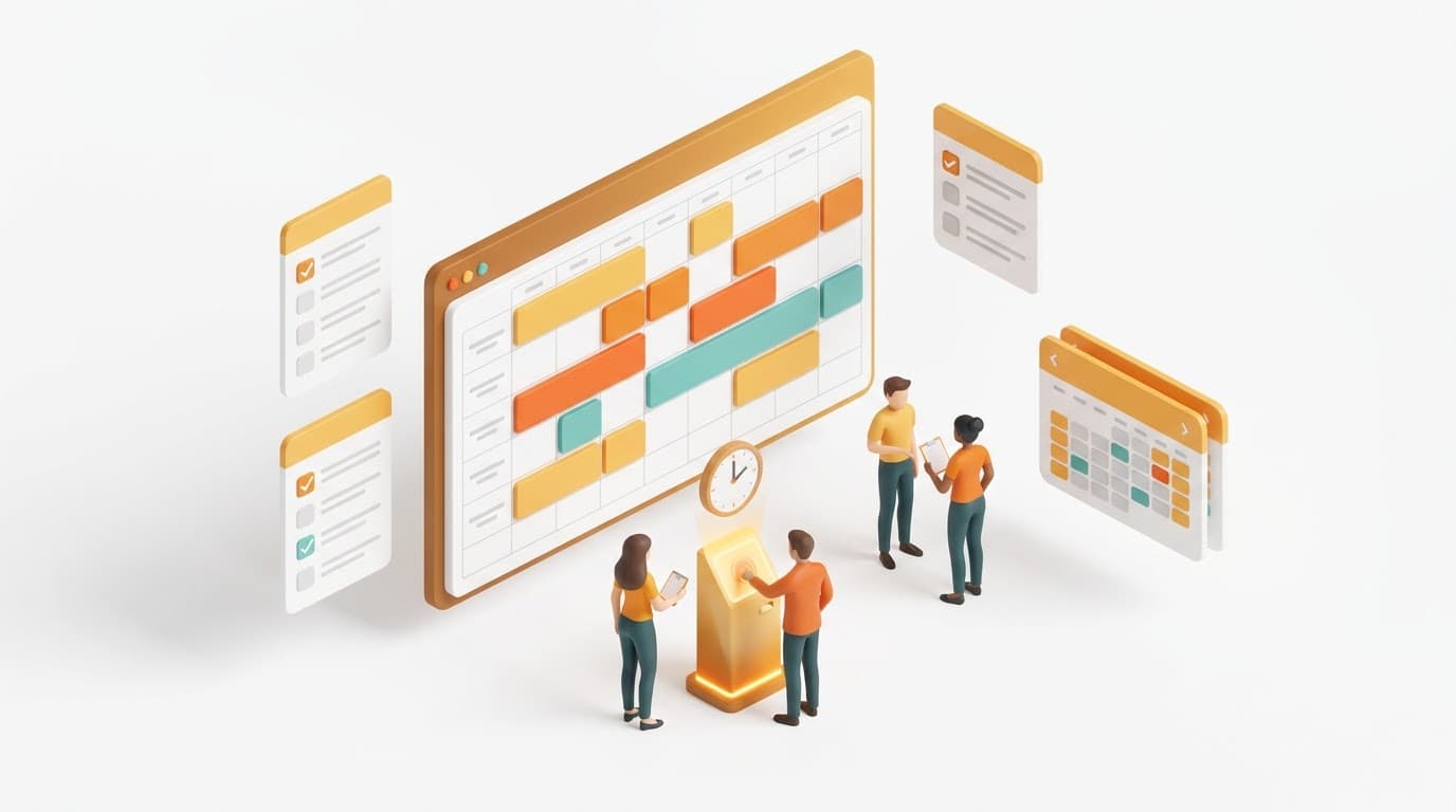 ISCANET workforce rota, employee scheduling and time tracking workspace