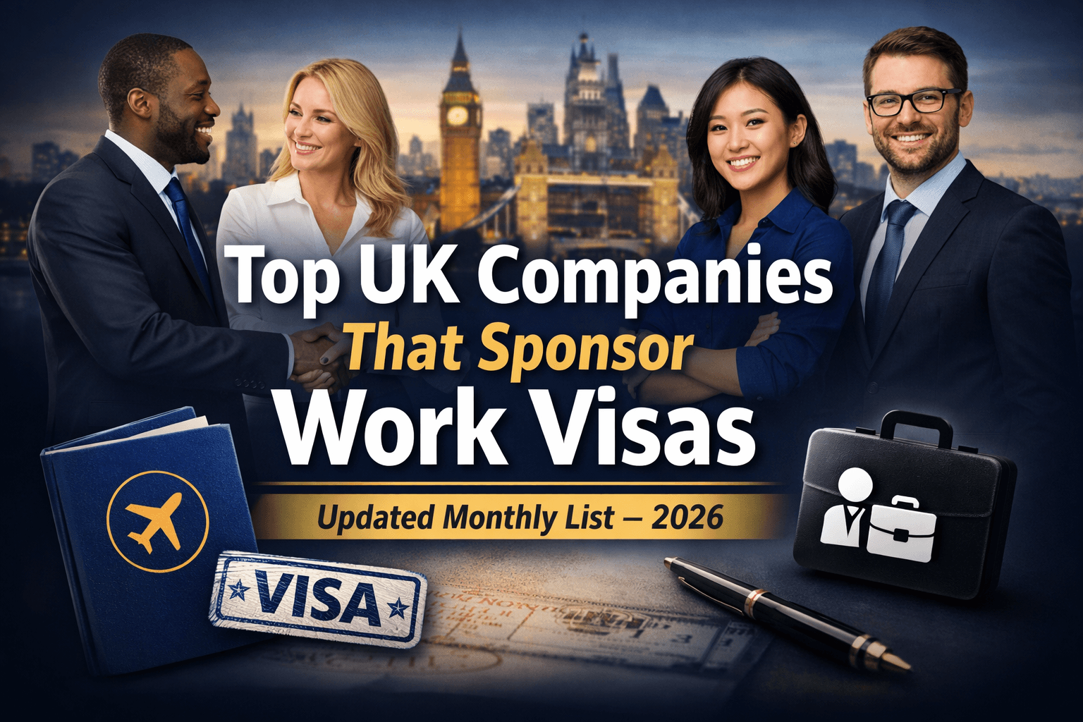Top UK Companies That Sponsor Work Visas (Updated Monthly List)