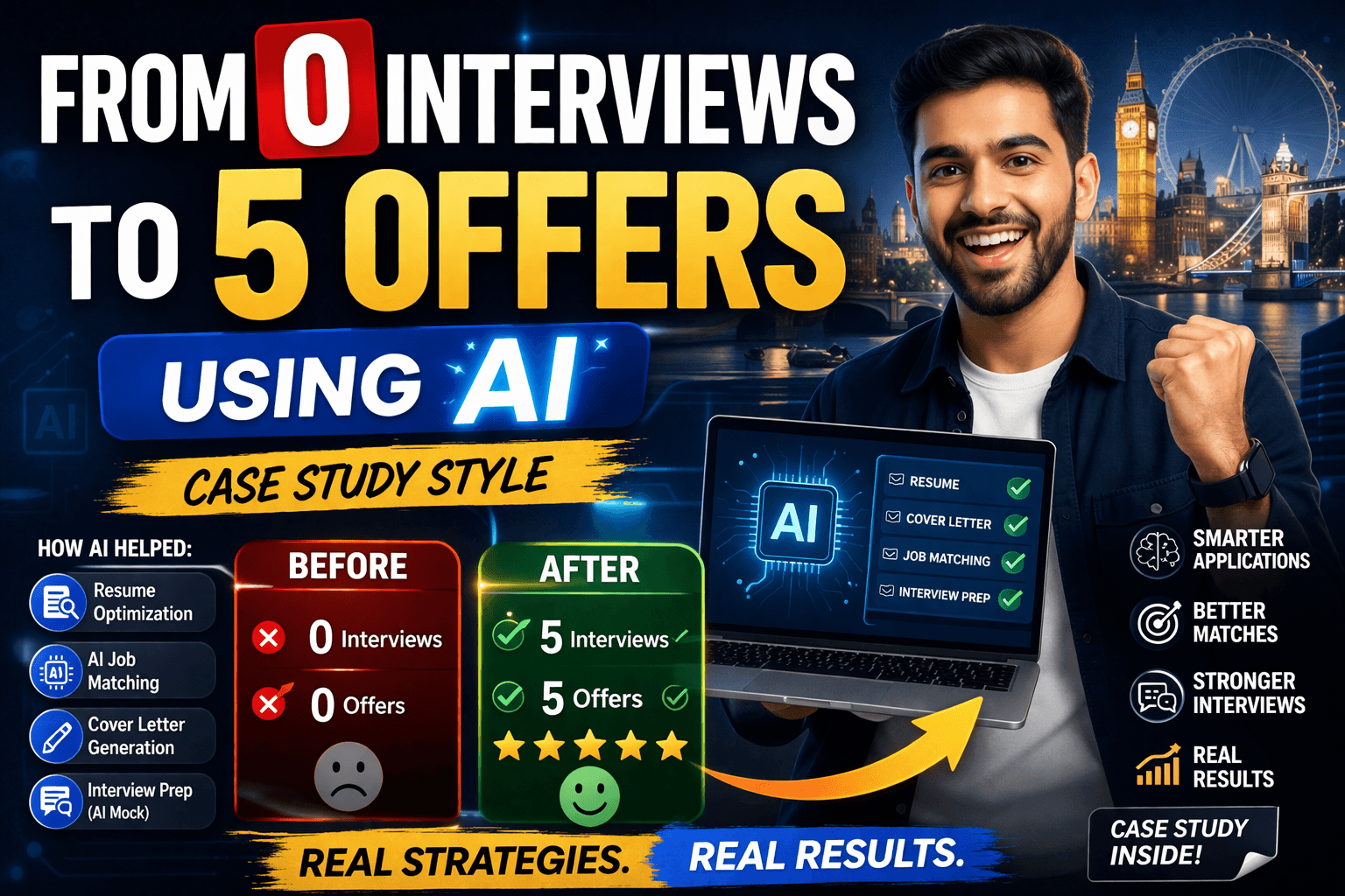 From 0 Interviews to 5 Offers Using AI