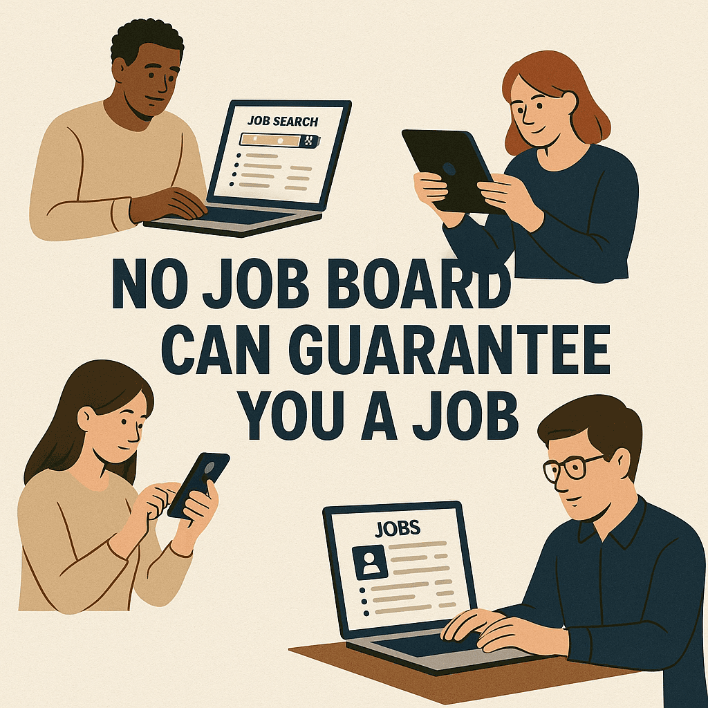 No Job Board Can Guarantee You a Job. Here's What Really Matters