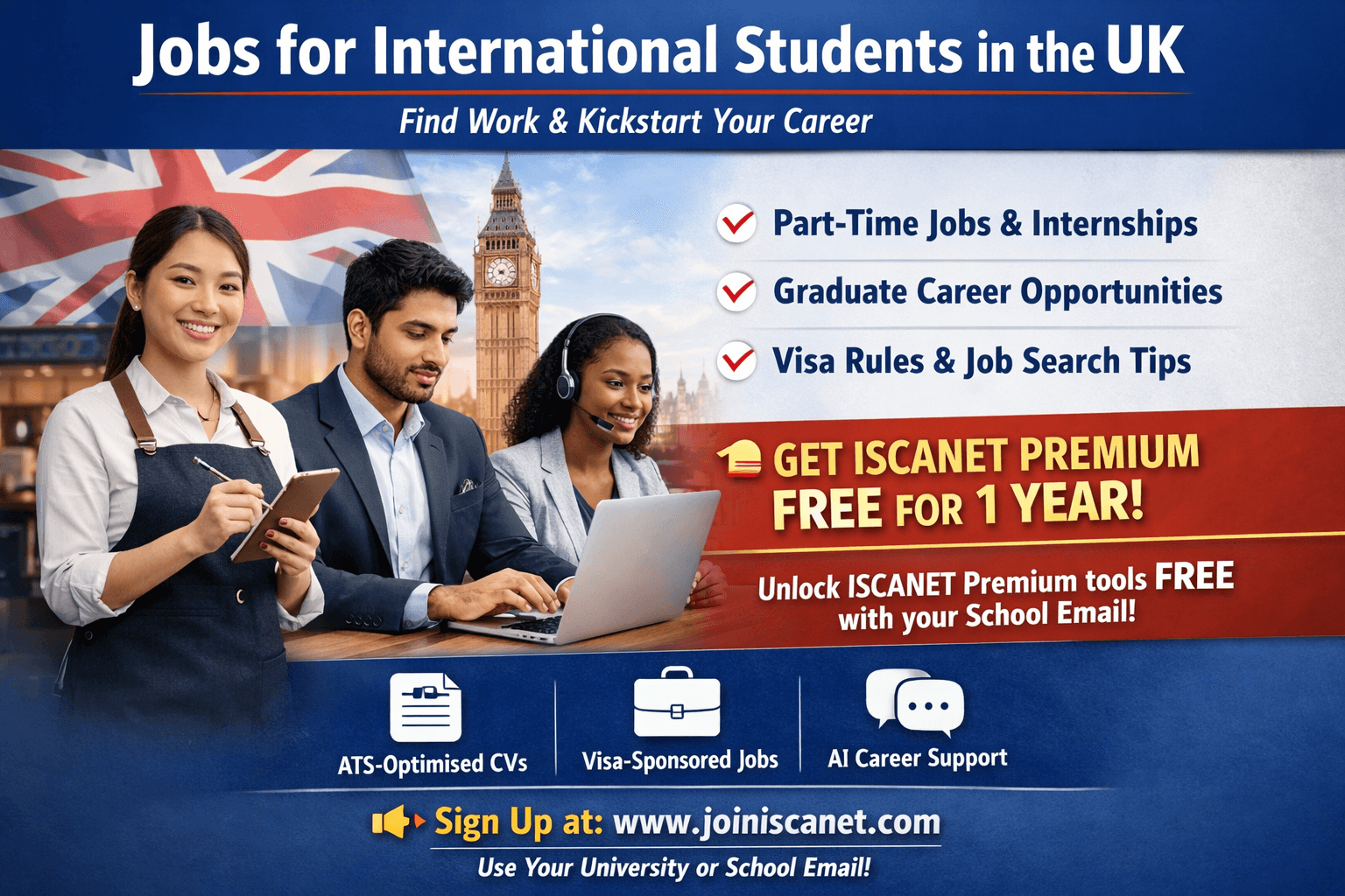 Jobs for International Students in the UK